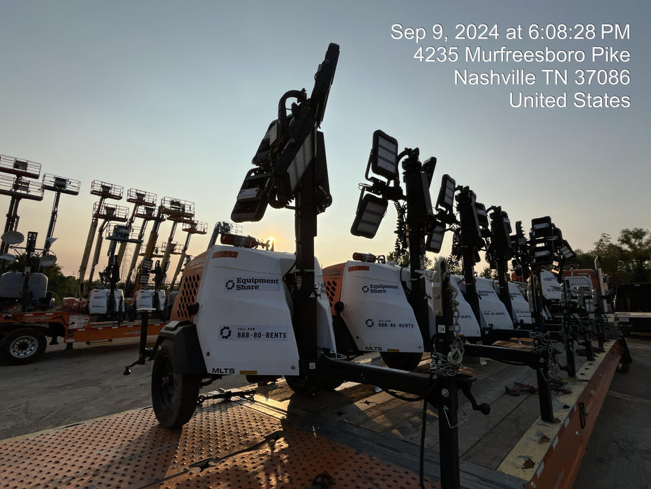 2023 Generac MLT2 Diesel, Flex Switch 120V Input, Powerzone Controller, 
(4) 320W LED Lights, 4kW Generator, 39.9 Gal Fuel Tank, 2" Ball, T3