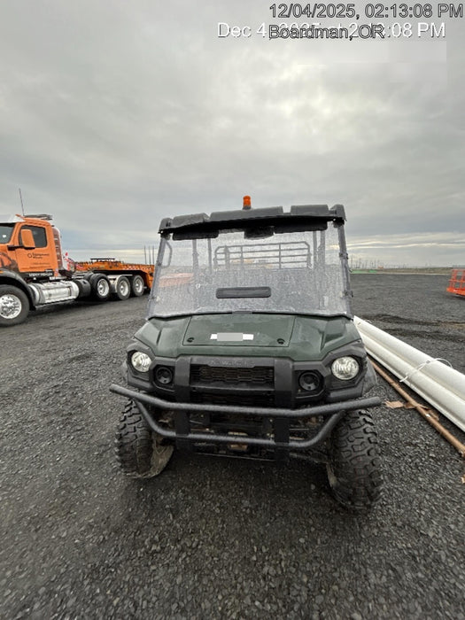 2019 Kawasaki Mule PRO-DXT Standard Options, Backup Alarm, Beacon, Plastic Hard Top, Poly Windshield, Horn Kit