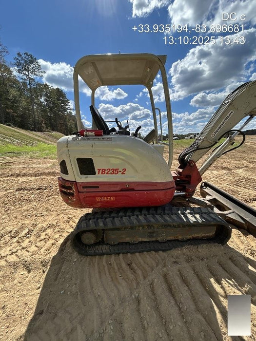 2020 Takeuchi TB235-2R Canopy, Rubber Tracks, Manual TAG QC