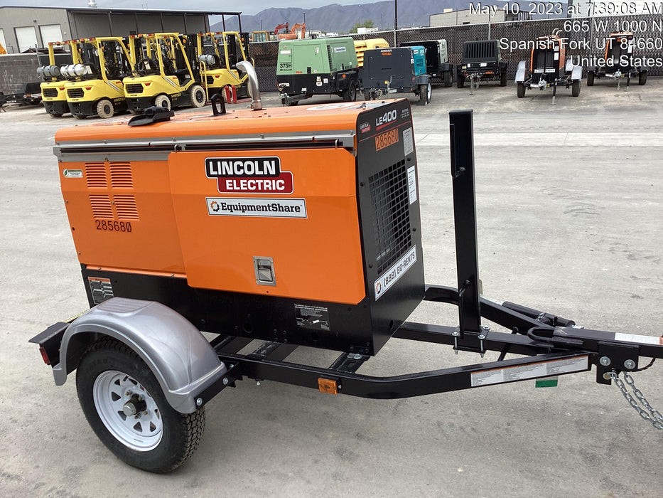 2022 Lincoln Electric LE400 Kubota V1505, Trlr, Cable Rack, Light Kit, ES Decals, T3