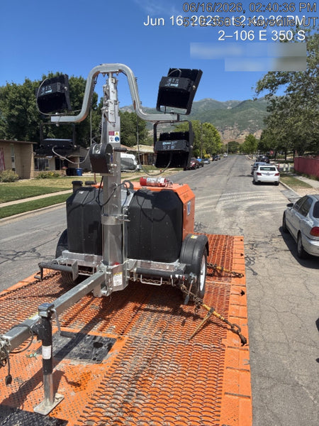 2024 Wanco WLTT-4MM4K Diesel, Deep Sea Controller, Shore Power Plug, Auto Start, (4) 350W LED Floodlights, 4kW Generator, 60 Gal Fuel Tank, 2" Ball, T3