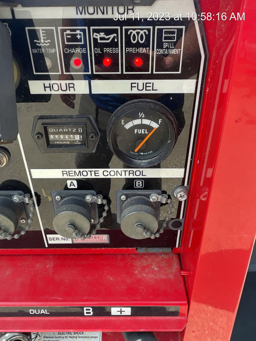 2022 Shindaiwa DGW400MDL Kubota D902 Engine, 23 HP, Dual Op Welder, Wire, Arc, Droop Stick, Tig, and CC Stick Functionality, Simulphase, 3 Phase and 1 Phase Gen Output, Single Axle NB Trlr, Slr Trckl Chrg 12V 12W, Fire Ext