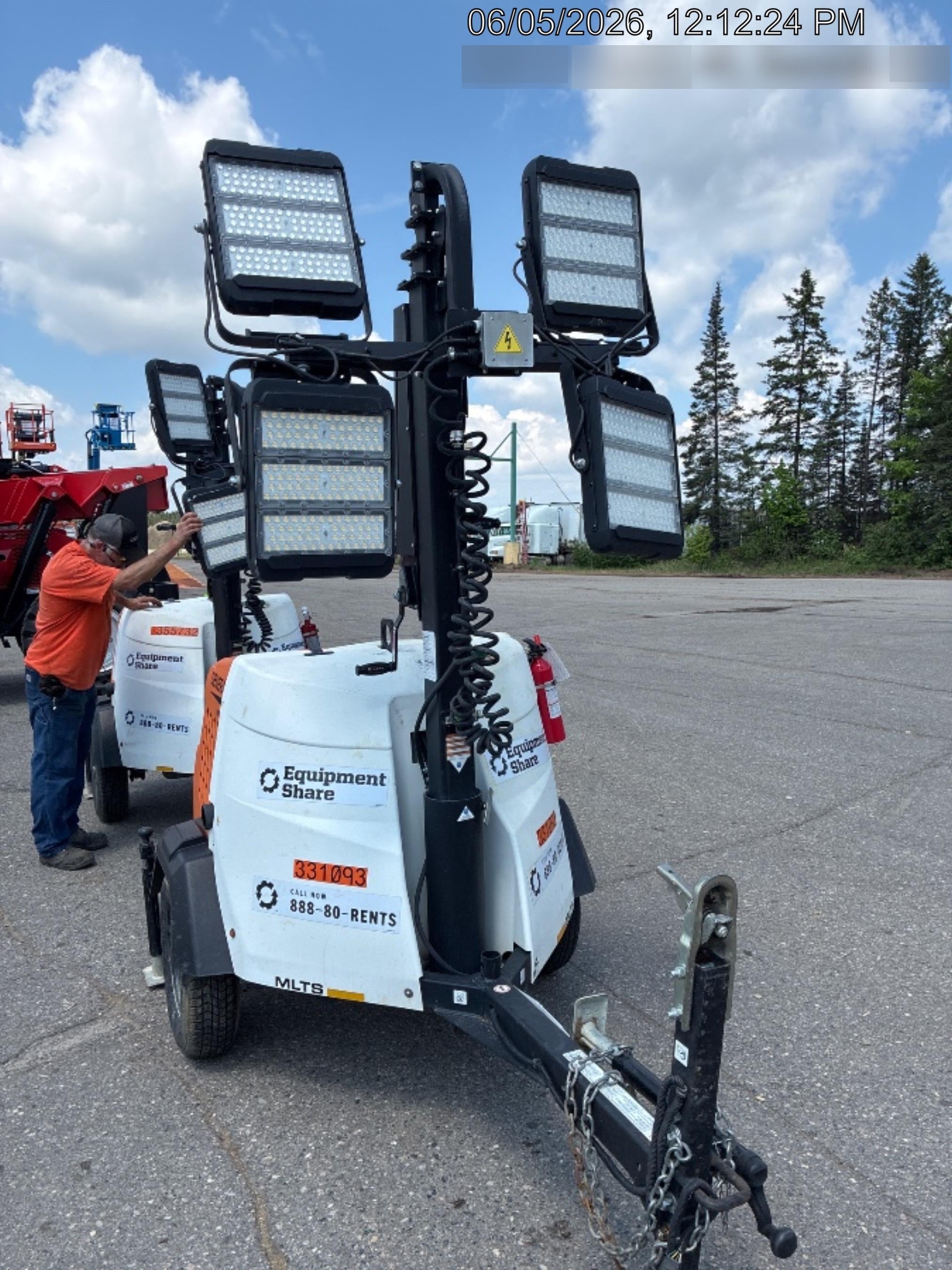 2023 Generac MLT2 Diesel, Flex Switch 120V Input, Powerzone Controller, (4) 320W LED Lights, 4kW Generator, 39.9 Gal Fuel Tank, 2" Ball, T3