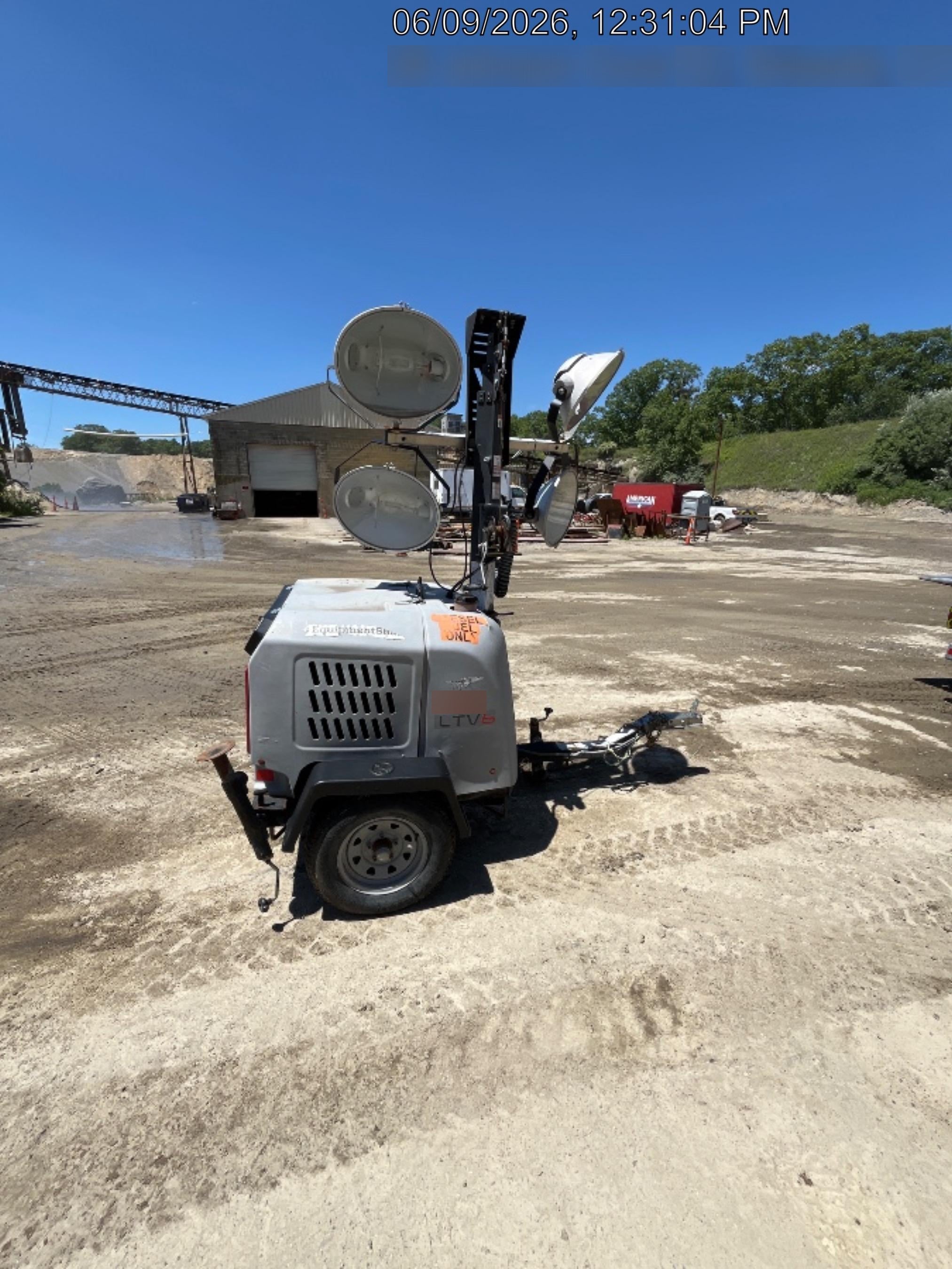 2019 Wacker Neuson LTV6L-MH Wacker Neuson LTV6L Mobile Light Tower w/Fuel Level Sensor Installed