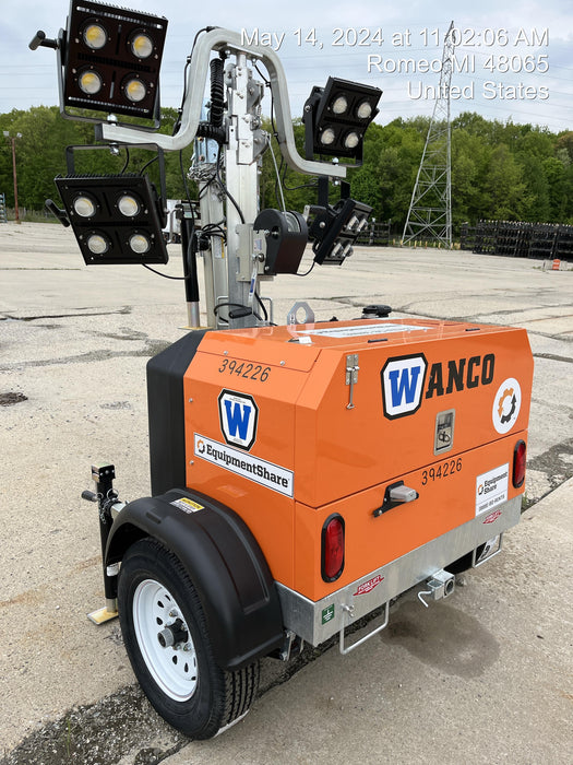 2024 Wanco WLTT-4MM4K Diesel, Deep Sea Controller, Shore Power Plug, Auto Start, (4) 350W LED Floodlights, 4kW Generator, 60 Gal Fuel Tank, 2" Ball, T3
