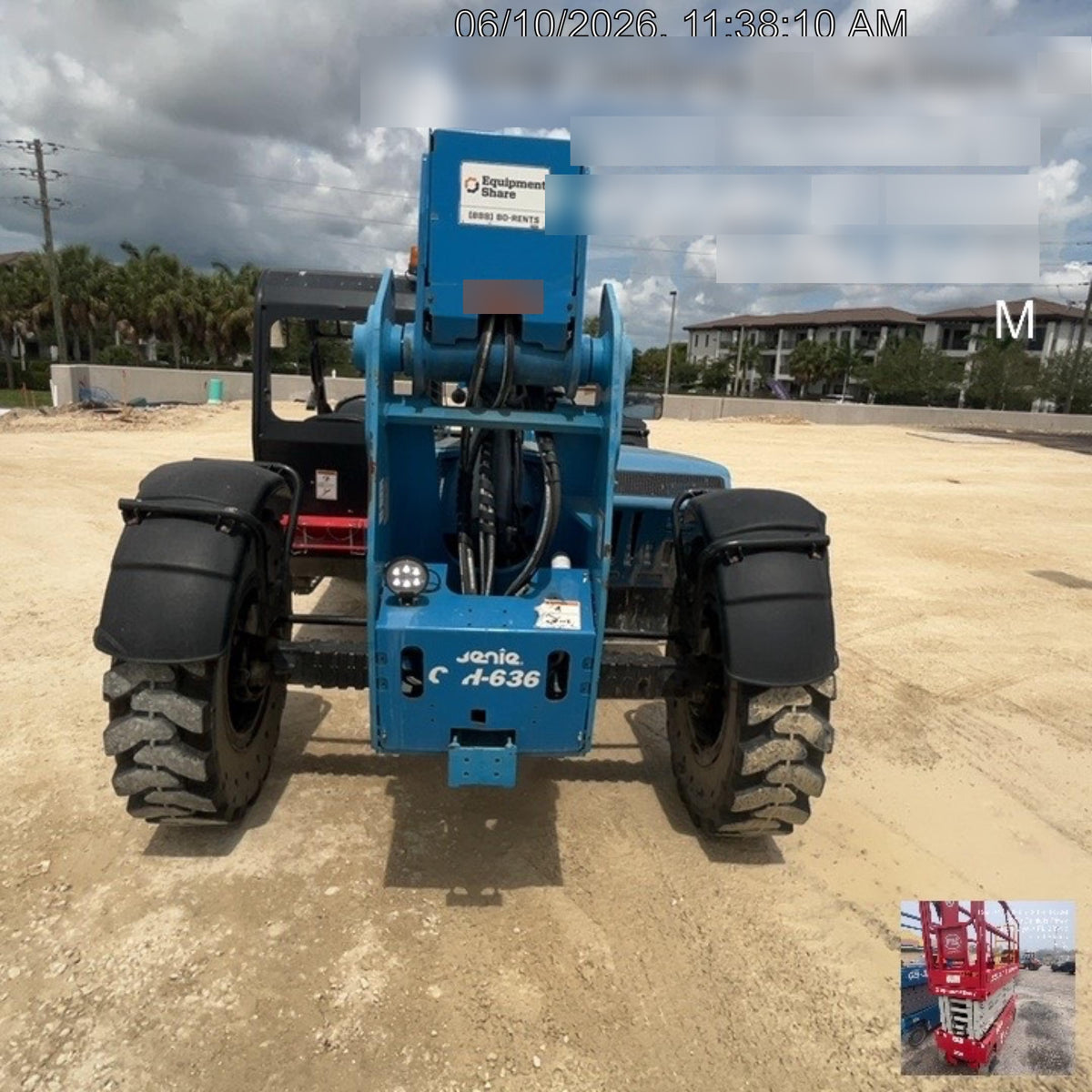 2020 Genie GTH-636 Canopy, Solid Tires, Work Lights, Beacon, Aux Hydraulics, Back up Alarm