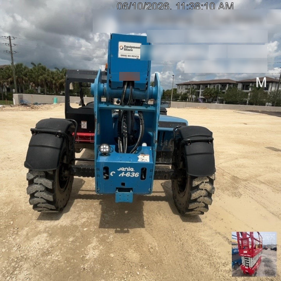 2020 Genie GTH-636 Canopy, Solid Tires, Work Lights, Beacon, Aux Hydraulics, Back up Alarm
