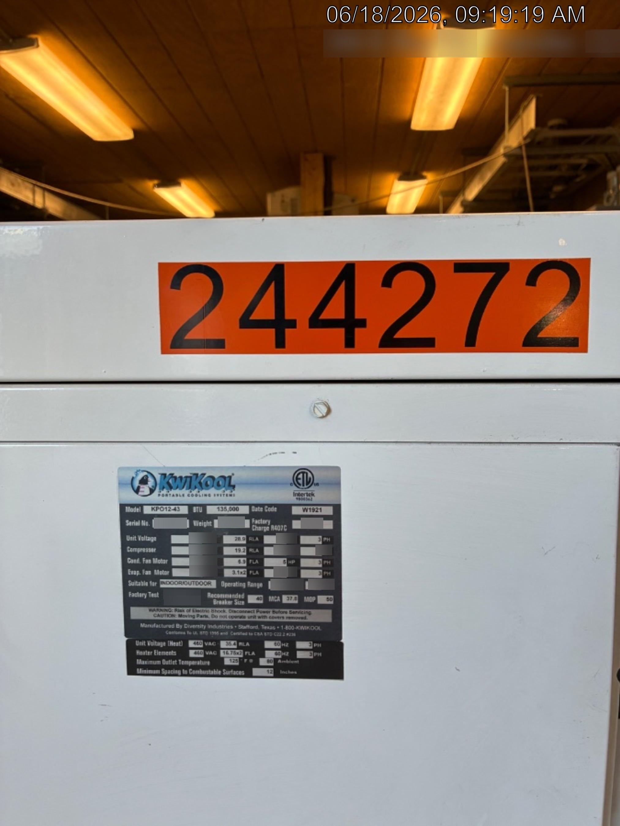 2022 KWIKOOL KPO12-43H
