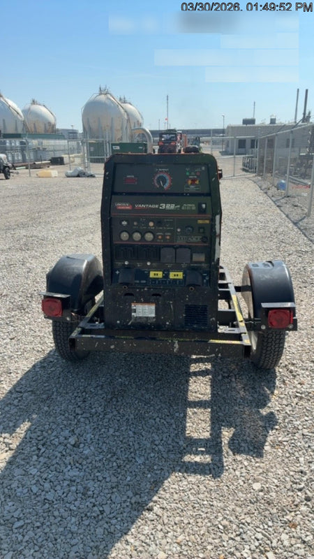 2021 Lincoln Electric Vantage 322 Vantage 322 Ready Pak 3 w/ Decals, ORANGE (includes trailer, cable rack, fender light kit) NO Telematics