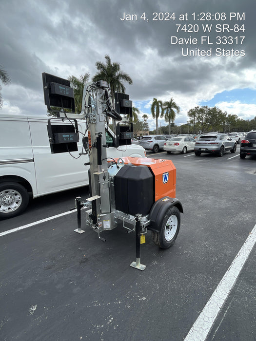 2023 Wanco WLTT-4MM4K Diesel, Deep Sea Controller, Shore Power Plug, Auto Start, (4) 350W LED Floodlights, 4kW Generator, 60 Gal Fuel Tank, 2" Ball, T3