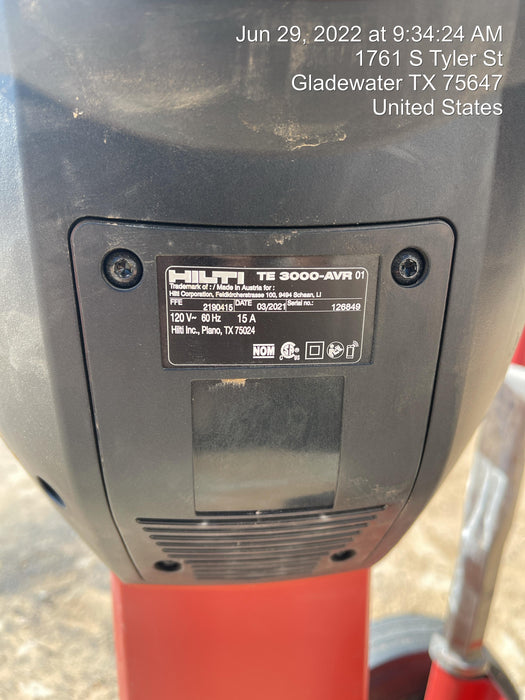 2021 HILTI TE 3000-AVR