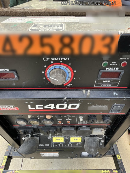 2024 Lincoln Electric LE400 Kubota V1505, Trlr, Cable Rack, Light Kit, ES Decals, T3