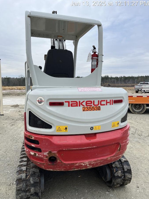 2022 Takeuchi TB235-2R Canopy, Rubber Tracks, Manual QC