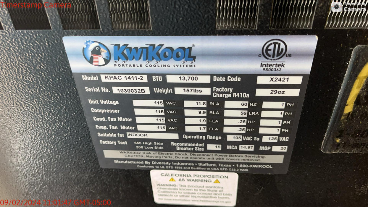 2023 KWIKOOL KPAC1411-2
