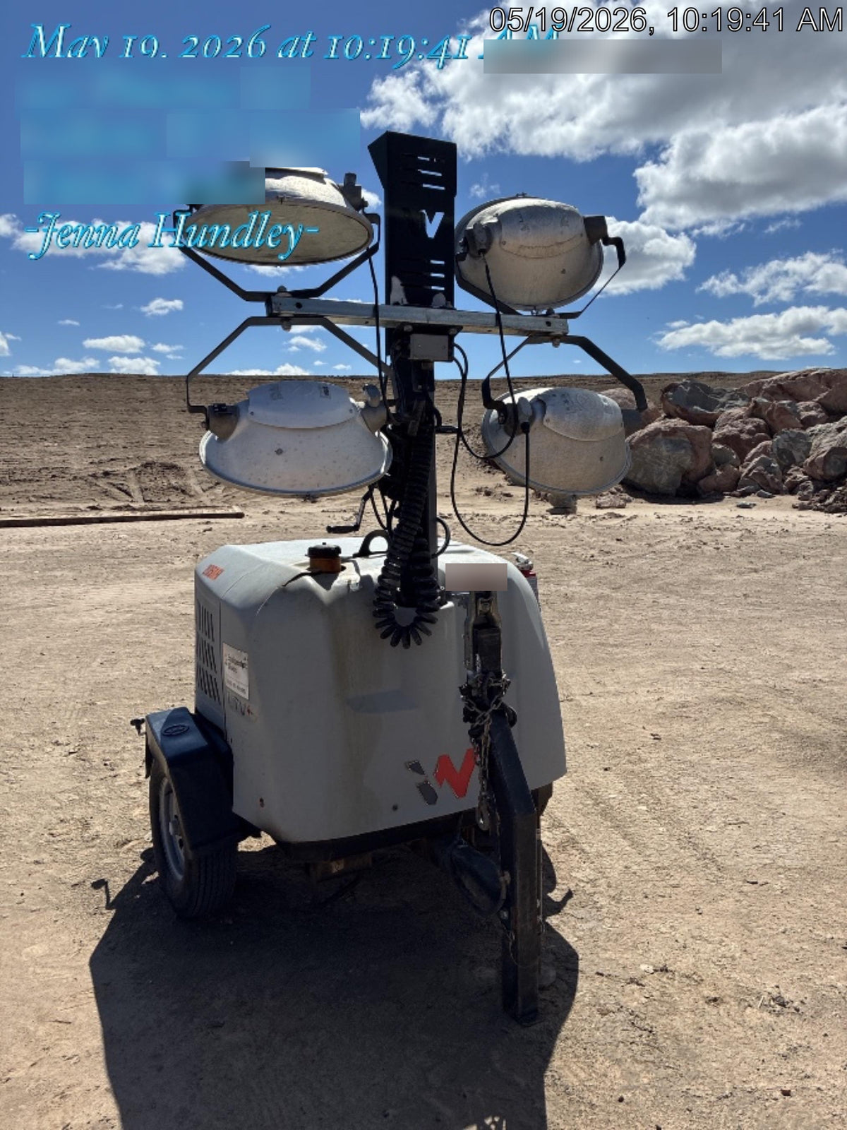 2018 Wacker Neuson LTV6L-MH Wacker Neuson LTV6L Mobile Light Tower w/Fuel Level Sensor Installed