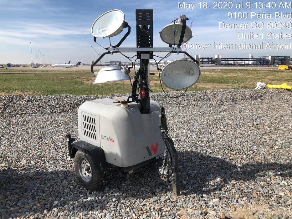2018 Wacker Neuson LTV6L-MH Wacker Neuson LTV6L Mobile Light Tower w/Fuel Level Sensor Installed