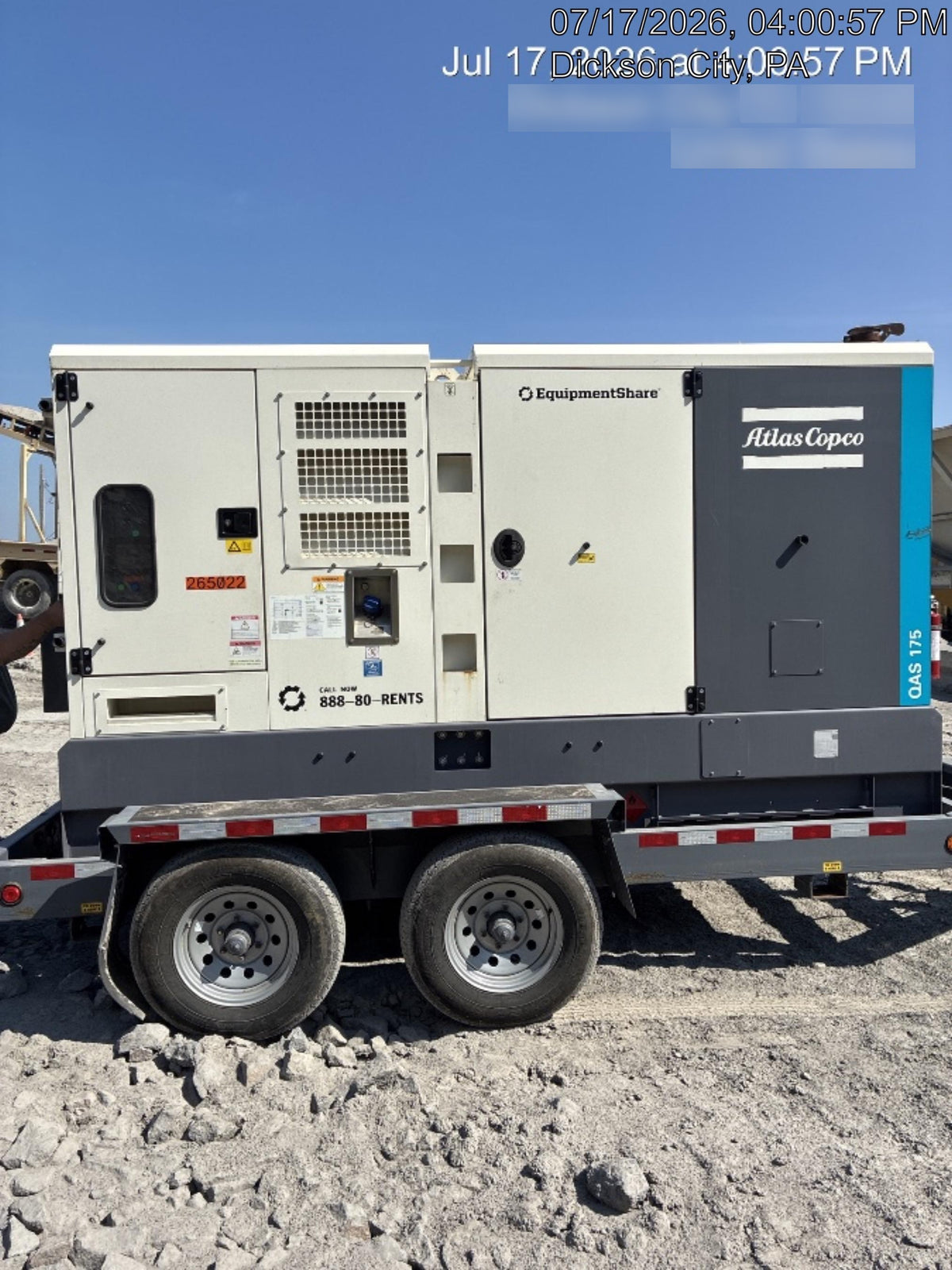 2022 ATLAS COPCO QAS 175