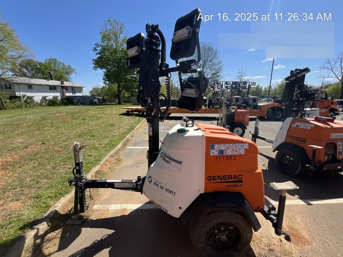 2023 Generac MLT2 Diesel, Flex Switch 120V Input, Powerzone Controller, 
(4) 320W LED Lights, 4kW Generator, 39.9 Gal Fuel Tank, 2" Ball, T3