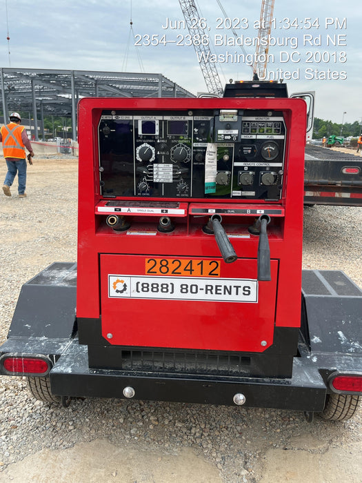 2022 Shindaiwa DGW400MDL Kubota D902 Engine, 23 HP, Dual Op Welder, Wire, Arc, Droop Stick, Tig, and CC Stick Functionality, Simulphase, 3 Phase and 1 Phase Gen Output, Single Axle NB Trlr, Slr Trckl Chrg 12V 12W, Fire Ext