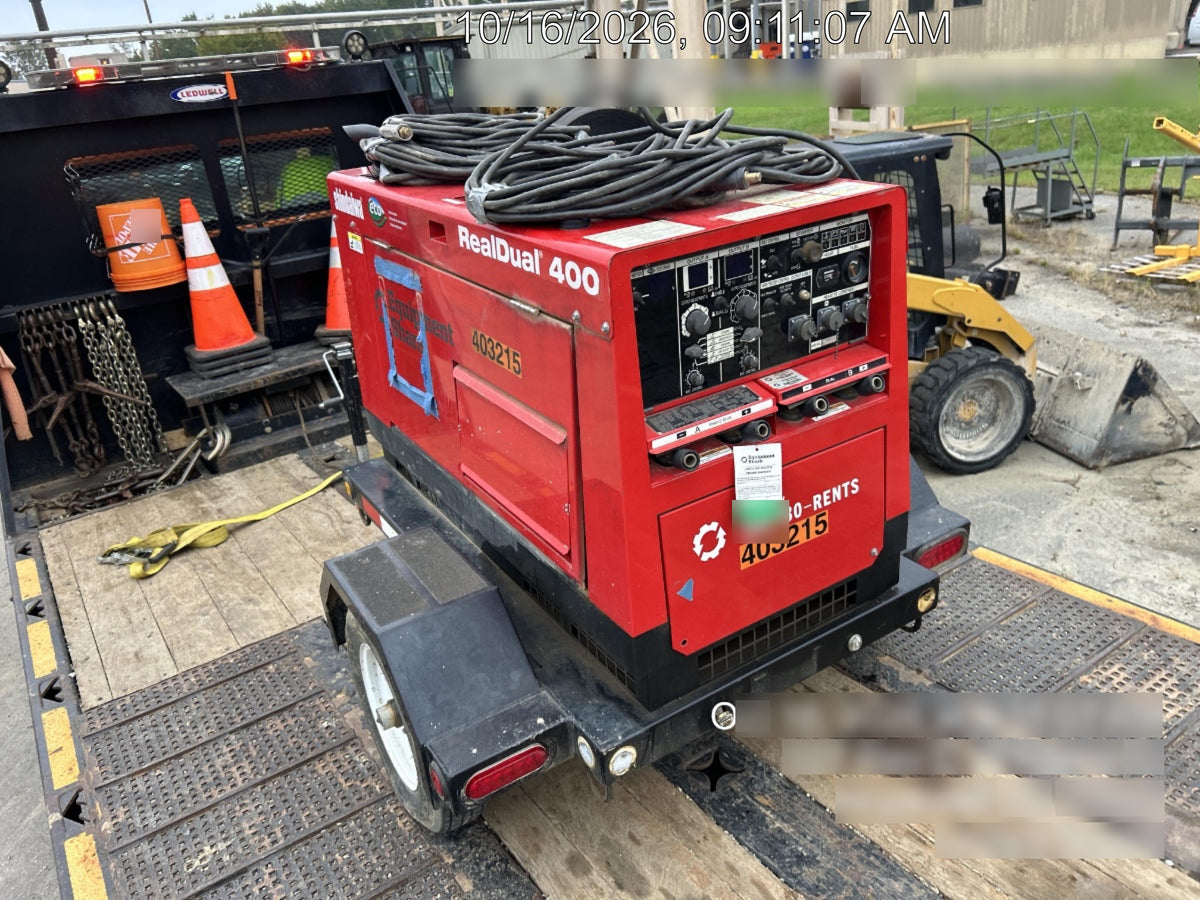 2024 Shindaiwa DGW400MDL Kubota D902 Engine, 23 HP, Dual Op Welder, Wire, Arc, Droop Stick, Tig, and CC Stick Functionality, Simulphase, 3 Phase and 1 Phase Gen Output, Single Axle NB Trlr, Slr Trckl Chrg 12V 12W, Fire Ext