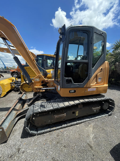 2015 Case CX80C CLOSED CAB, A/C,RUBBER TRACKS PADS,7'-2" ARM,THUMB