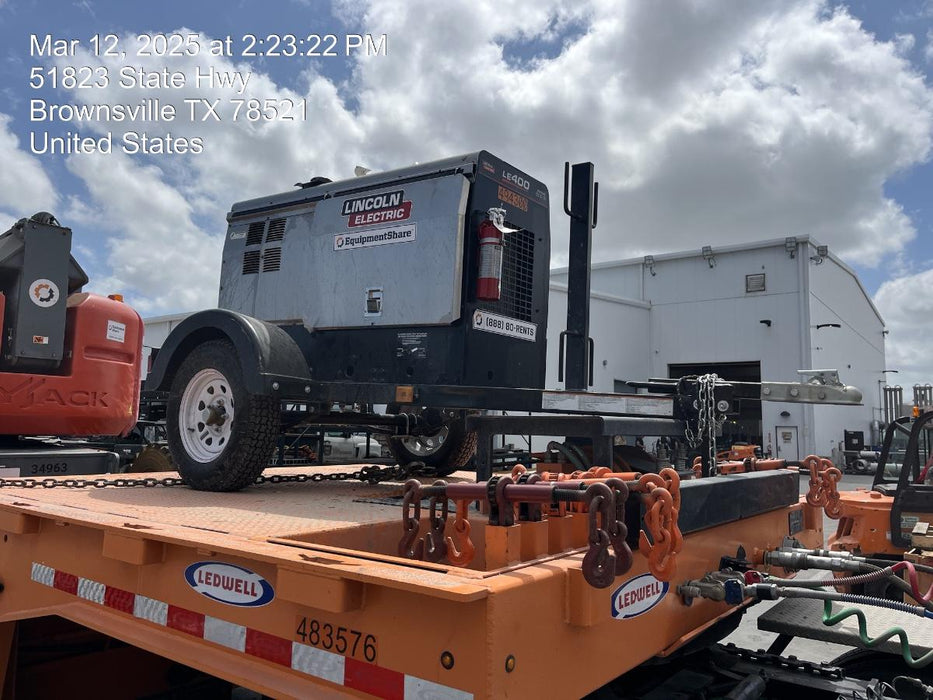 2025 Lincoln Electric LE400 Diesel, Kubota V1505, 22 HP, Trlr, Cable Rack, Light Kit, ES Decals, T3