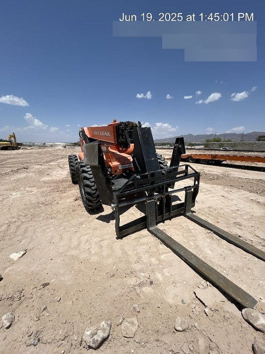 2018 Skytrak 10054 Skytrak 10054 10K Telehandler w/Open ROPS Solid Tires, LED Work Lights, Rotating Beacon, 60" Carriage/60" Forks