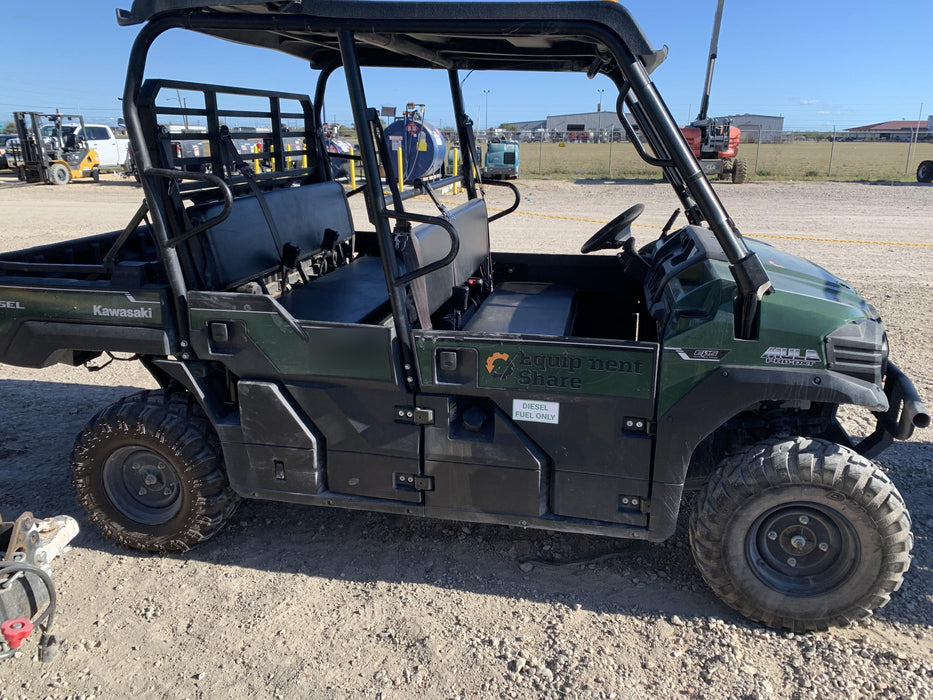 2019 Kawasaki Mule PRO-DXT Standard Options, Backup Alarm, Beacon, Plastic Hard Top, Poly Windshield, Horn Kit