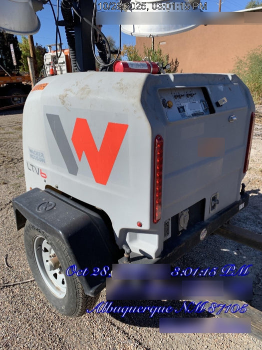 2018 Wacker Neuson LTV6K-MH Wacker Neuson LTV6K Towable Light Tower