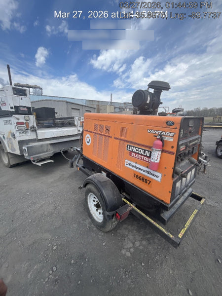 2021 Lincoln Electric Vantage 549X Ready Pak 3, ORANGE (includes trailer, cable rack, fender light kit)