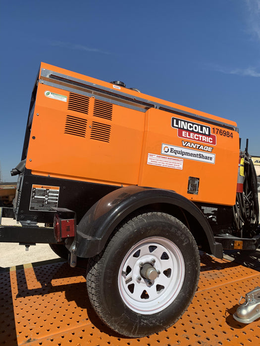 2021 Lincoln Electric Vantage 322 Vantage 322 Ready Pak 3 w/ Decals, ORANGE (includes trailer, cable rack, fender light kit) NO Telematics