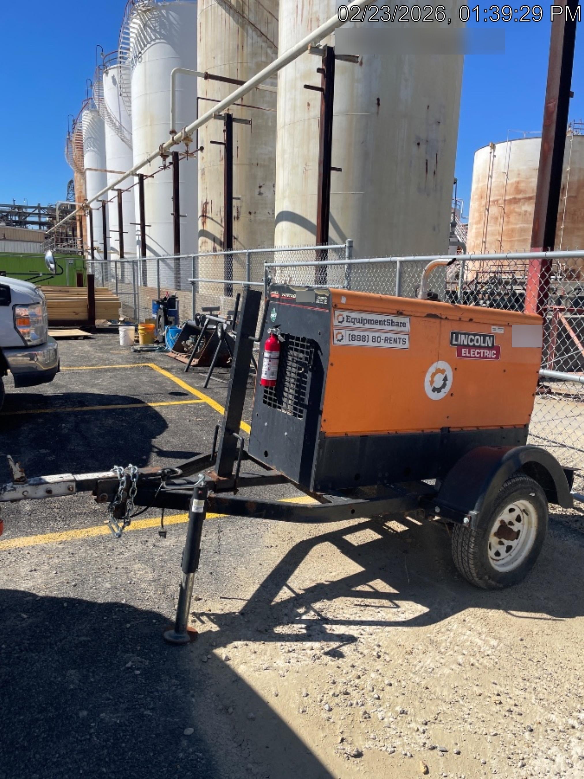 2021 Lincoln Electric Vantage 322 Vantage 322 Ready Pak 3 w/ Decals, ORANGE (includes trailer, cable rack, fender light kit) NO Telematics