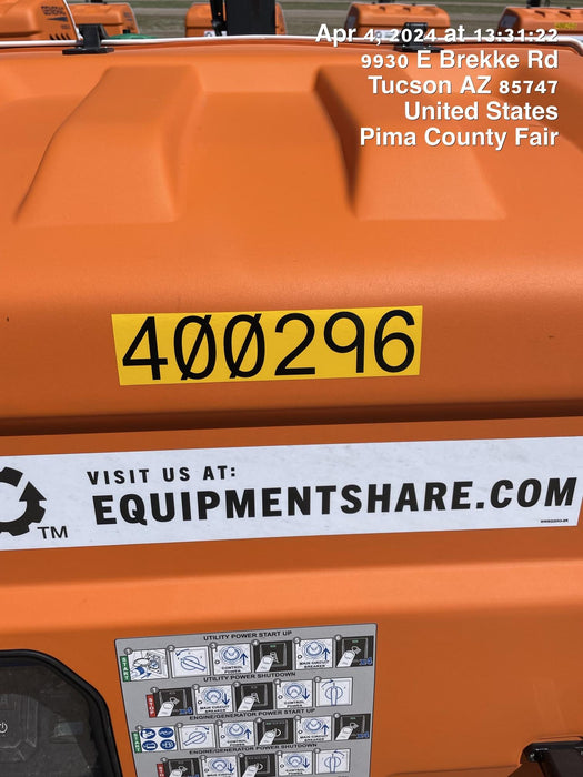 2024 Generac MLT2 Diesel, Flex Switch 120V Input, Powerzone Controller, 
(4) 320W LED Lights, 4kW Generator, 39.9 Gal Fuel Tank, 2" Ball, T3