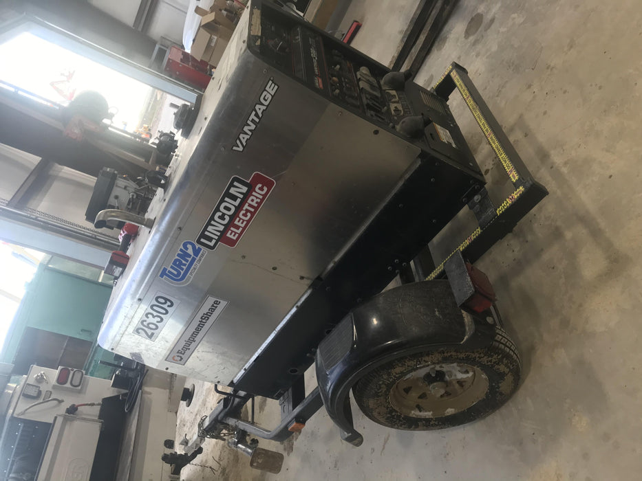 2019 Lincoln Electric Vantage 322 Lincoln Vantage 322 Welder w/Trailer, Light Kit, Cable Rack