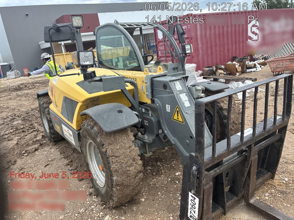 2018 Wacker Neuson TH627 Wacker Neuson TH627 Telehandler w/Canopy, Solid Tires, 48" Carriage and Forks