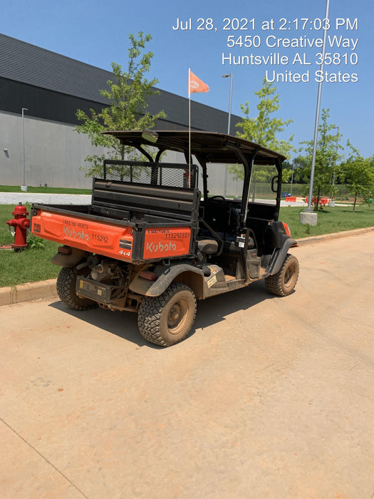 2020 Kubota RTV-X1140WL-H 4 Passenger Cart with Metal Top, windshield, strobe light, harness, and backup alarm