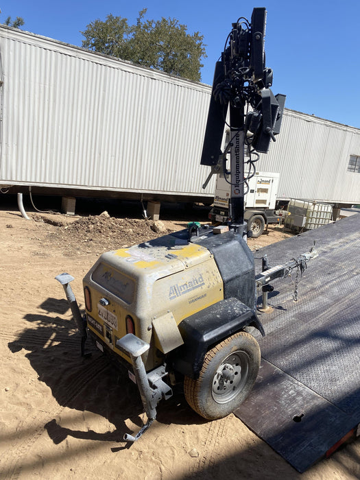 2022 Allmand NLV3GR (4) LED Light Fixture 350W, 23' Vertical Mast, 3kW Prime, Towable, ES Decals, T3