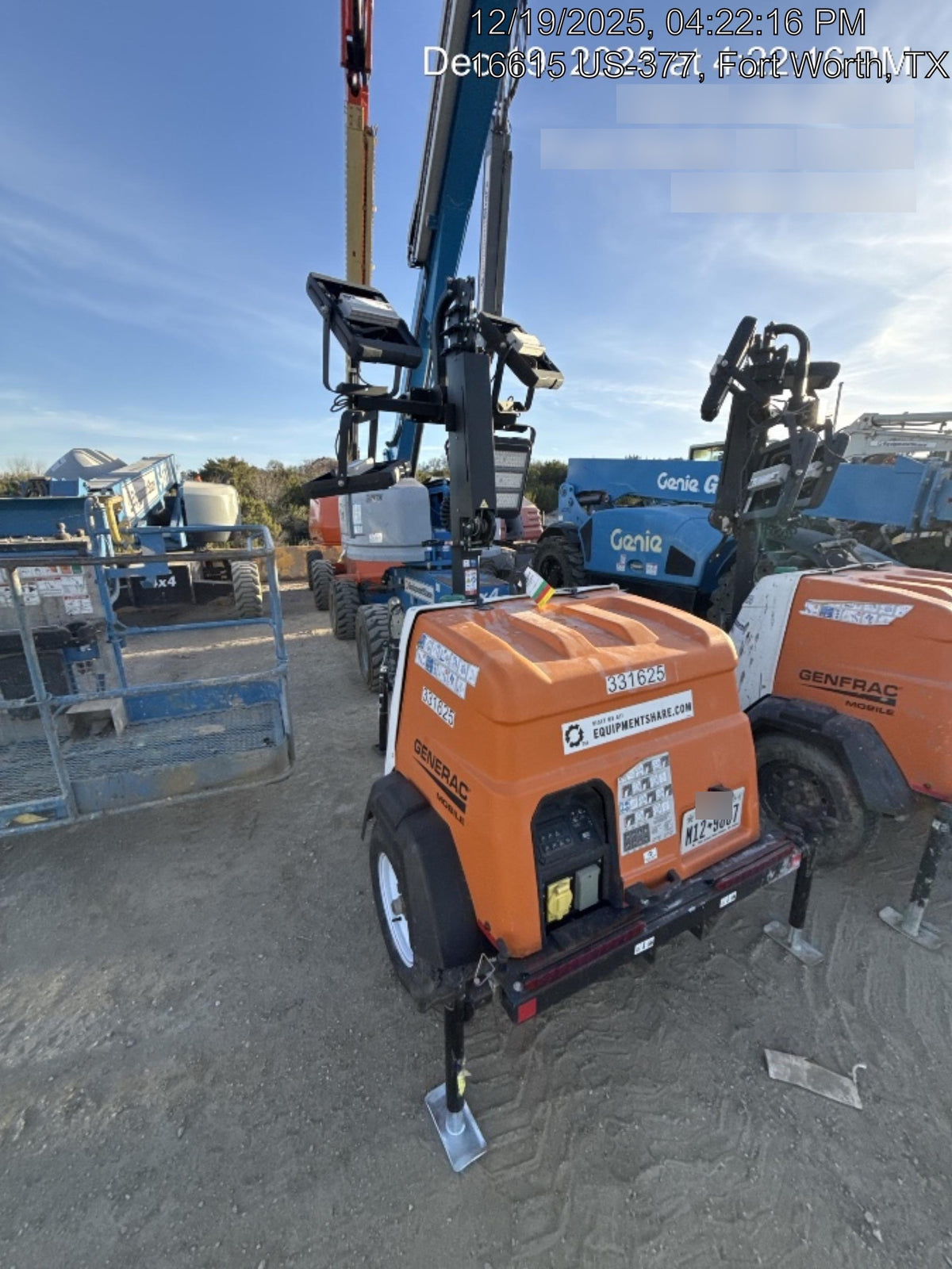 2023 Generac MLT2 Diesel, Flex Switch 120V Input, Powerzone Controller, (4) 320W LED Lights, 4kW Generator, 39.9 Gal Fuel Tank, 2" Ball, T3