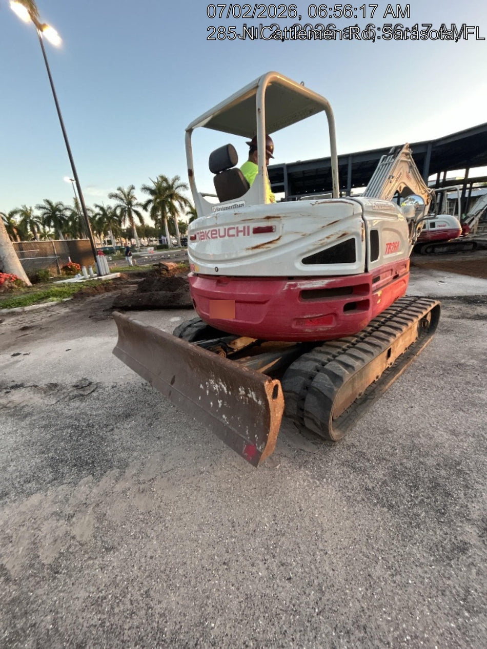 2019 Takeuchi TB260 Canopy, Standard Blade, Auxiliary hydraulics Manual QC, Hydraulic thumb, 12" ,18", 24" Bucket