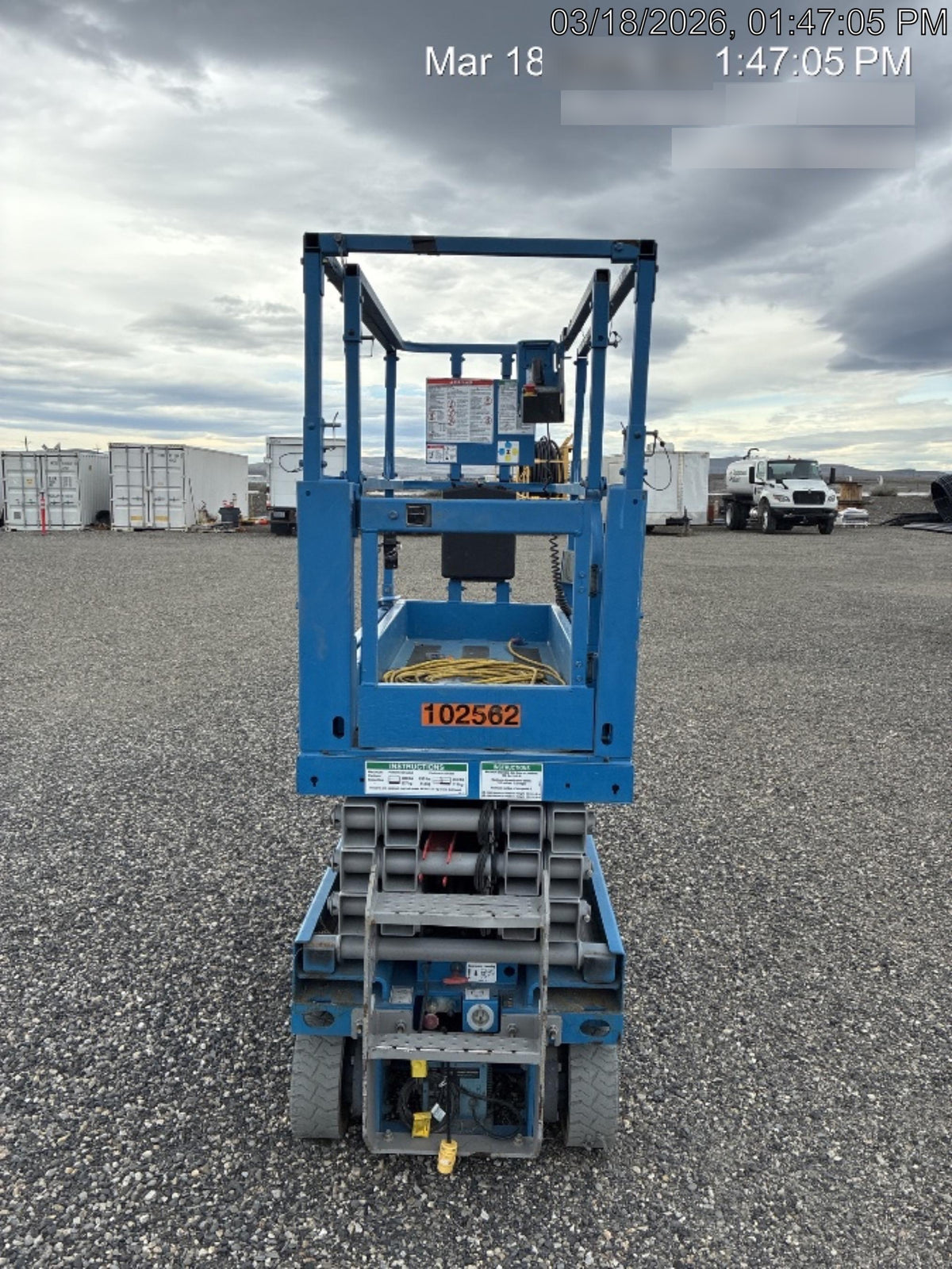 2020 Genie GS-1930 Solid Non Marking Tires, Beacon, Folding rails with half height swing gate, 800W Inverter