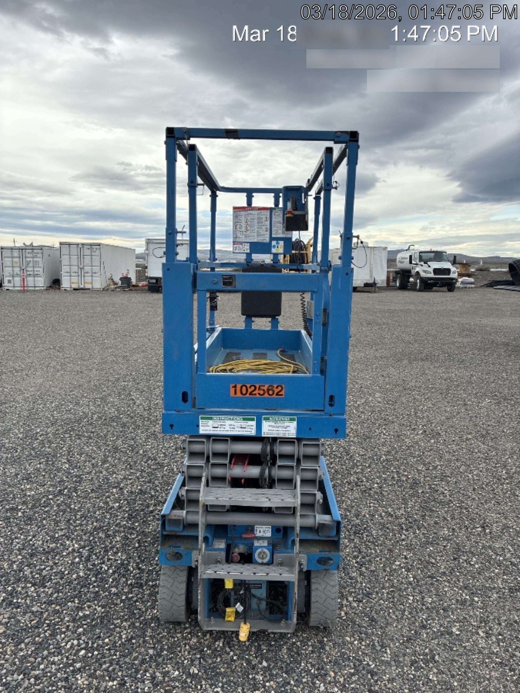 2020 Genie GS-1930 Solid Non Marking Tires, Beacon, Folding rails with half height swing gate, 800W Inverter