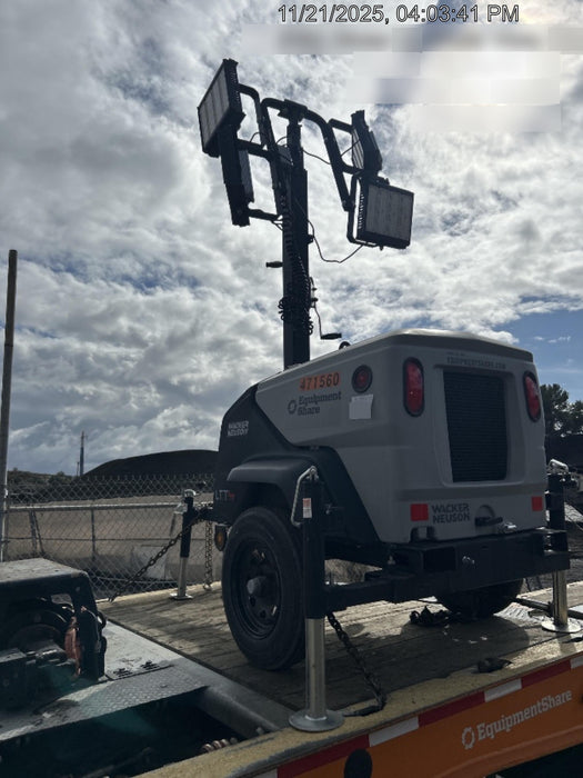 2024 Wacker Neuson LTT4 Diesel, Kohler KDW702, Deep Sea Controller, Auto Start, LED 320W, Bypass Outlet, T3