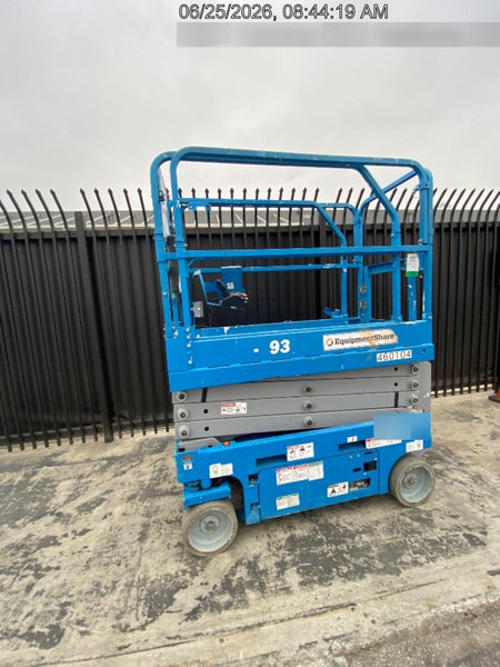 2020 Skyjack SJIII-3219 Solid NM Tires, Half height spring hinged entry gate, Dual Beacons, 800W Inverter