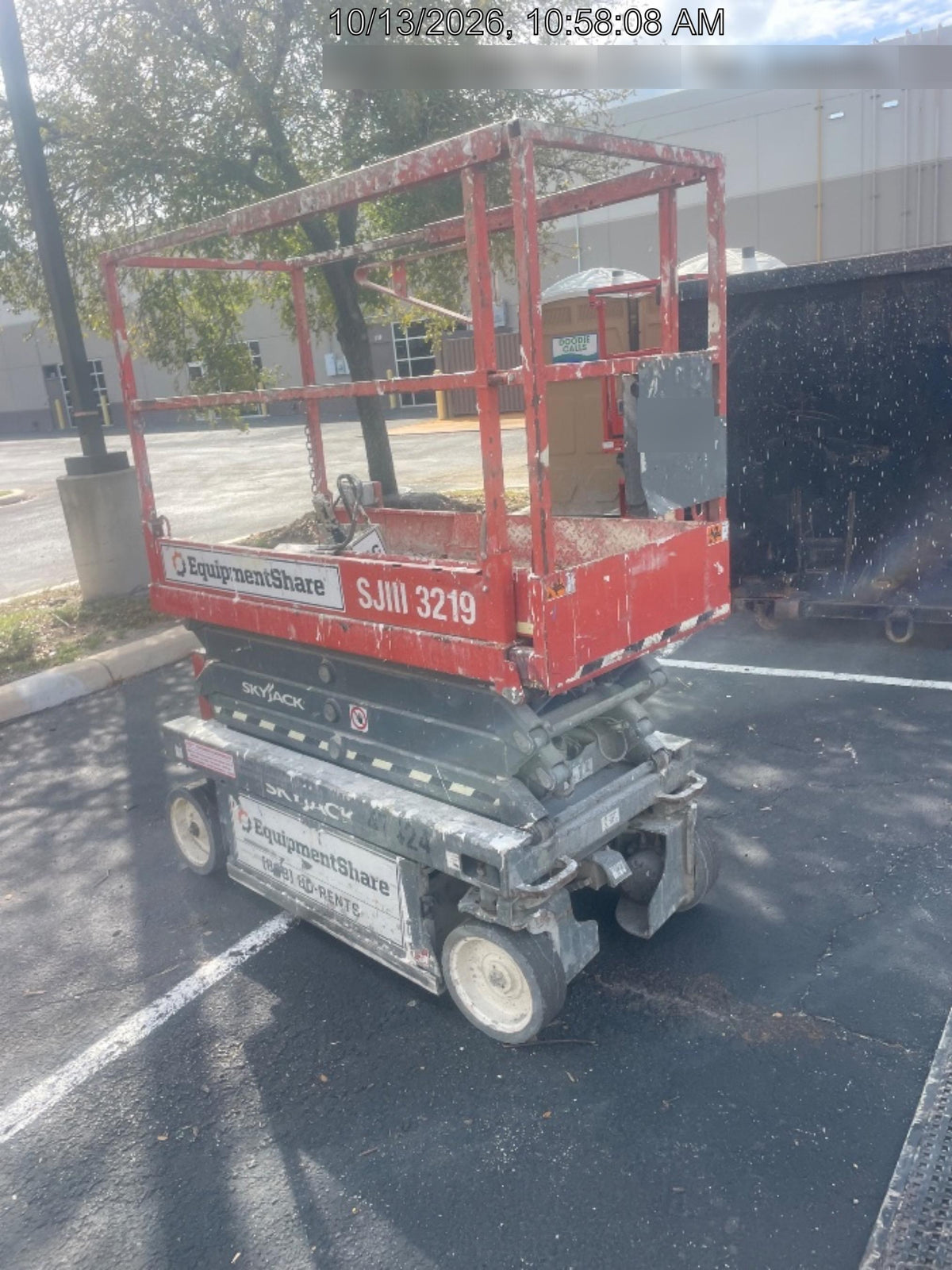 2019 Skyjack SJIII-3219 Standard Options, Trojan Batteries