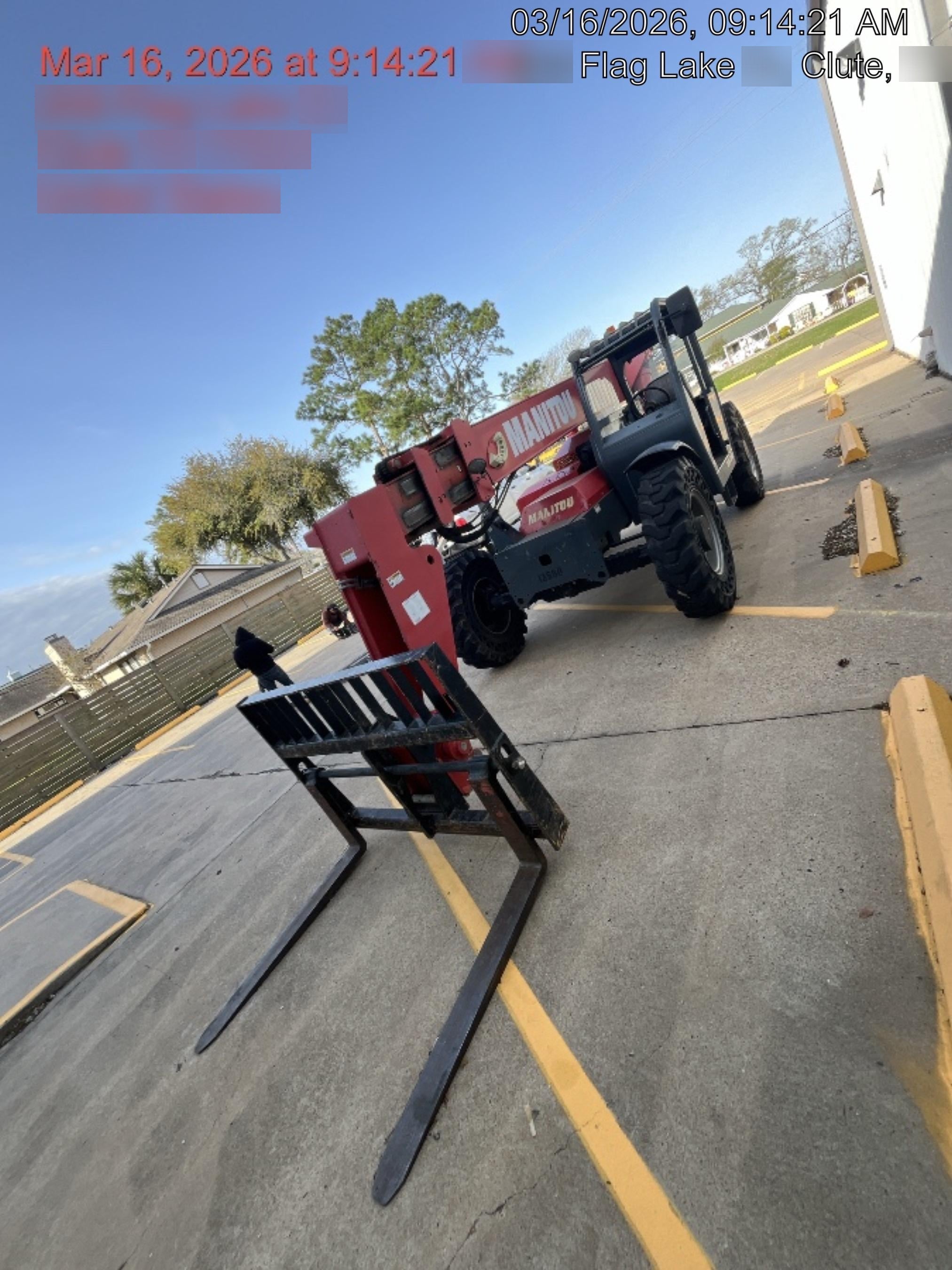 2018 Manitou MTA8044 MTA 8044 - 74 HP T4, Canopy, Worklights/Strobe, Beacon, 66" Carriage, 48" Forks, Solid Tires, Lift Hook, Aux Hydraulics