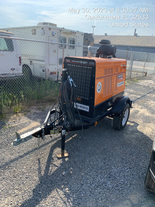 2021 Lincoln Electric Vantage 549X Ready Pak 3, ORANGE (includes trailer, cable rack, fender light kit)