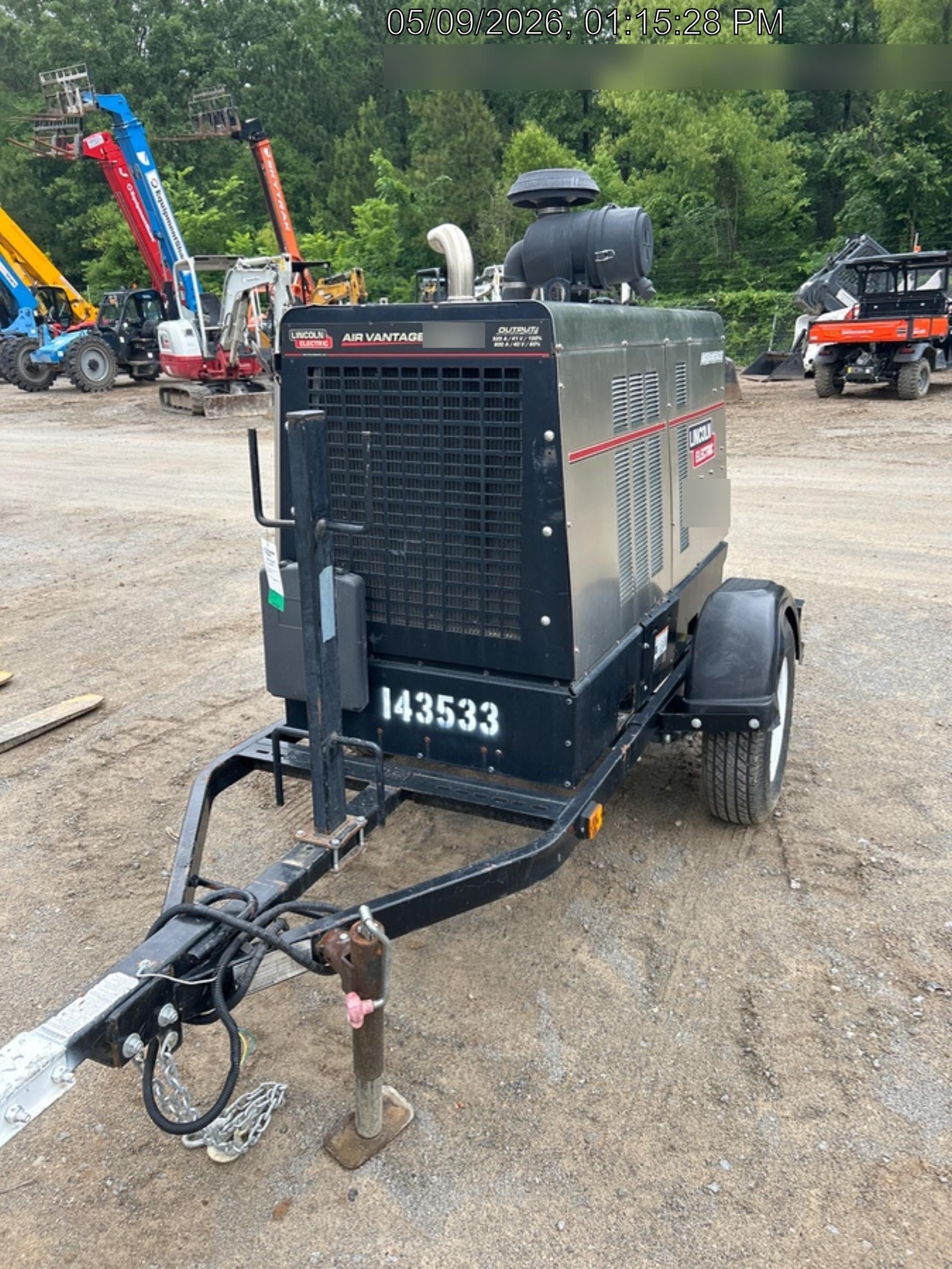 2021 Lincoln Electric Air Vantage 566 Air Vantage 566X Ready Pak 3 (includes trailer, cable rack, fender light kit); no telematics