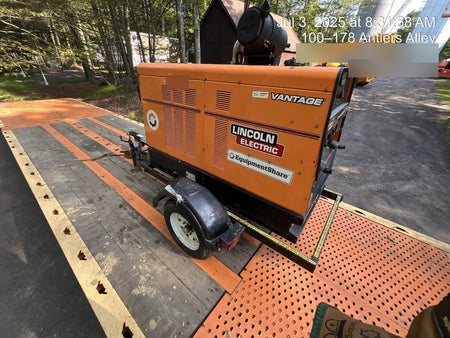 2021 Lincoln Electric Vantage 549X Ready Pak 3, ORANGE (includes trailer, cable rack, fender light kit)
