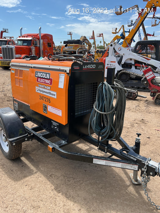 2022 Lincoln Electric LE400 Kubota V1505, Trlr, Cable Rack, Light Kit, ES Decals, T3