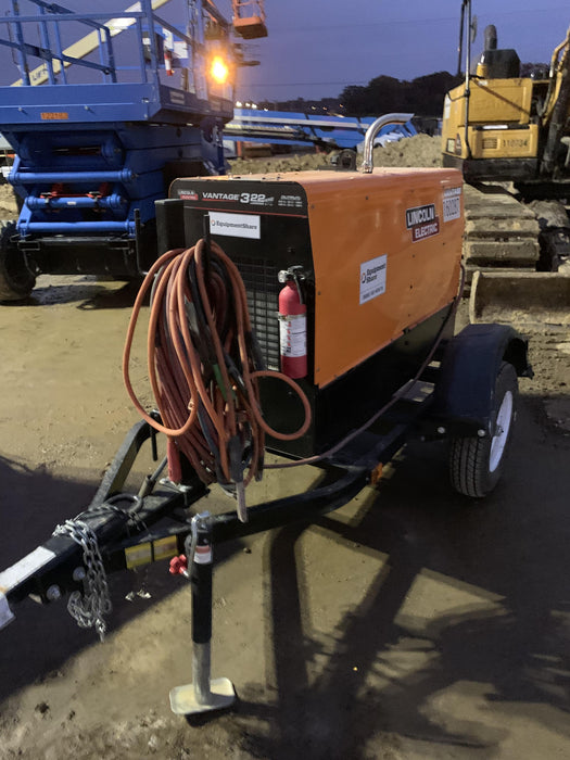 2021 Lincoln Electric Vantage 322 Vantage 322 Ready Pak 3 w/ Decals, ORANGE (includes trailer, cable rack, fender light kit) NO Telematics